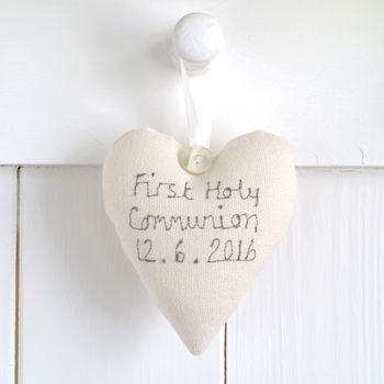 Personalised Hanging Heart Christening Gift, 3 of 12