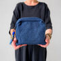 Fair Trade Cotton Lined Washbag Recycled Sari Zip Tie, thumbnail 8 of 8