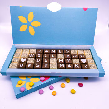 Personalised Be My Best Man Chocolate Gift, 3 of 6