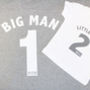 Big Man, Little Man Football Style T Shirt Set, thumbnail 4 of 6
