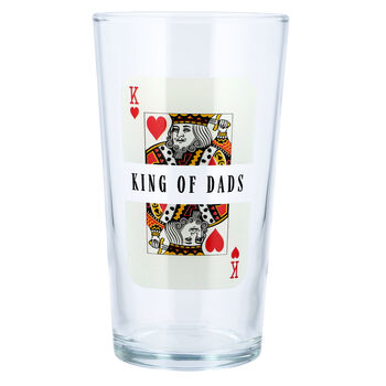 King Of Dads Printed Pint Glass, 2 of 6
