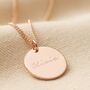 Personalised Rose Gold Plated Sterling Silver June Birth Flower Necklace, thumbnail 3 of 11