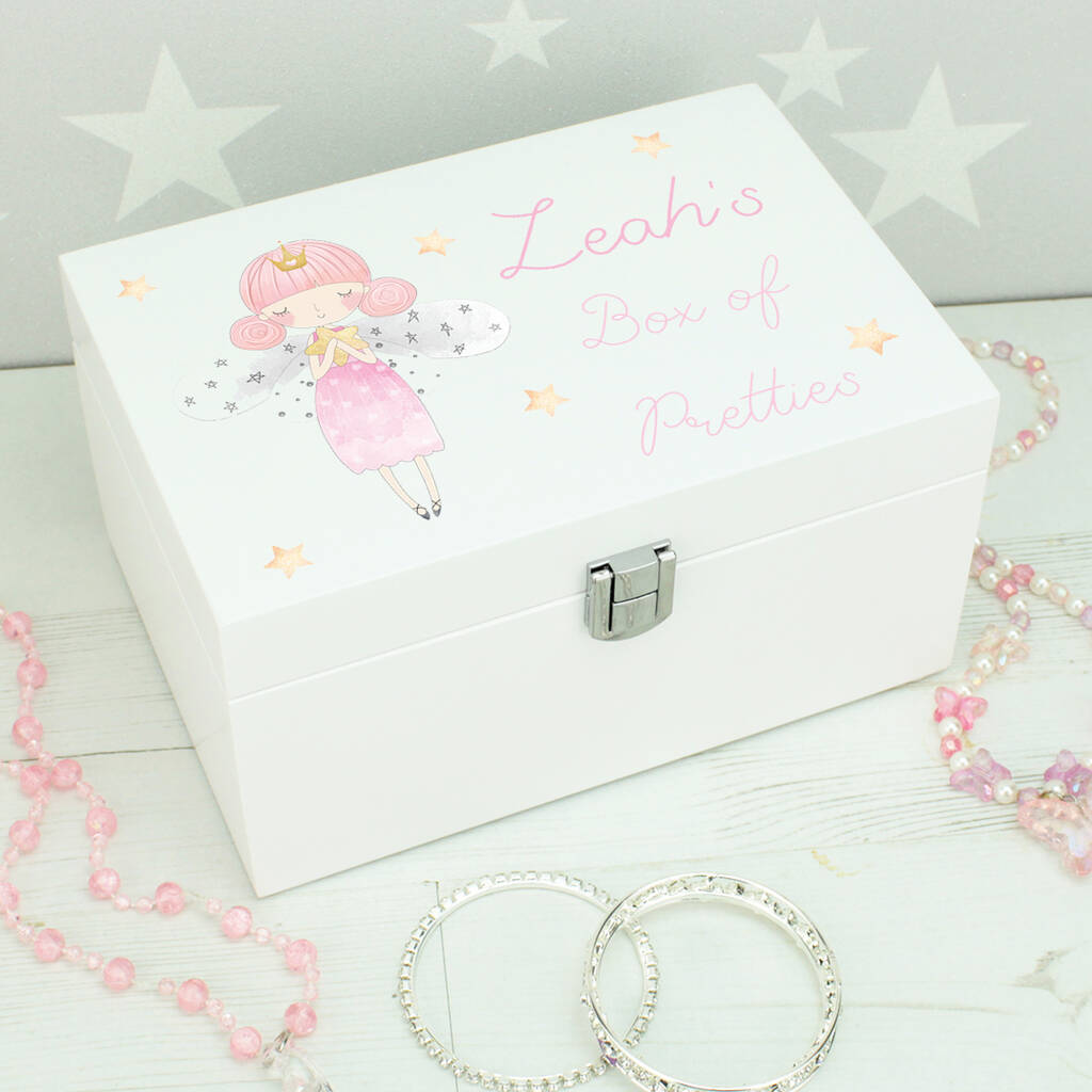 Personalised Fairy Children's Jewellery Box, 1 of 3