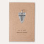 'Dada'/'Daddy' Flag Keyring Charm, thumbnail 6 of 6