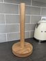 Solid Oak Round Kitchen Roll Holder, thumbnail 1 of 2