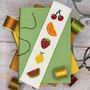 Summer Fruits Cross Stitch Bookmark Kit, thumbnail 1 of 6