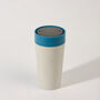 Circular Leakproof And Lockable Reusable Cup 12oz Blue, thumbnail 4 of 8