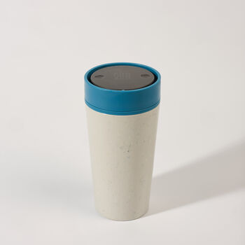 Circular Leakproof And Lockable Reusable Cup 12oz Blue, 4 of 8