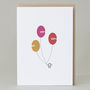 Bean Man 'Happy Birthday' Balloons Card, thumbnail 1 of 2