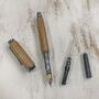 Handmade Fountain Pen Recycled Whisky Barrel Oak, thumbnail 7 of 12