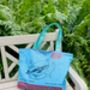 Fairtrade Recycled Blue Fish, Beach/Tote Bag Large, thumbnail 1 of 6