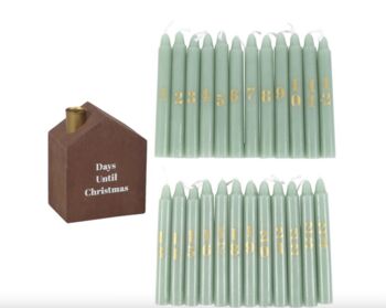 24 Advent Candles And Candle Holder Set, 3 of 7