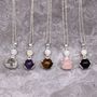 Amethyst Healing Hands Pendant Necklace, thumbnail 4 of 7