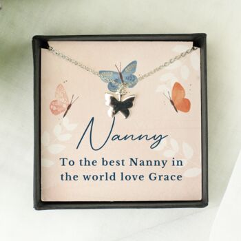 Personalised Butterfly Necklace And Box, 3 of 3