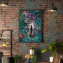 Zebra In Heels In Tropical Flower Jungle Wall Art Print, thumbnail 2 of 8