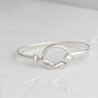 Personalised Sterling Silver Knot Bracelet Bangle, thumbnail 1 of 6