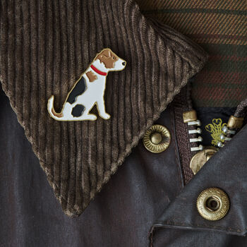 Jack Russell Christmas Dog Pin, 2 of 3