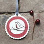 Merry Christmas Bauble Handmade Card, thumbnail 4 of 4