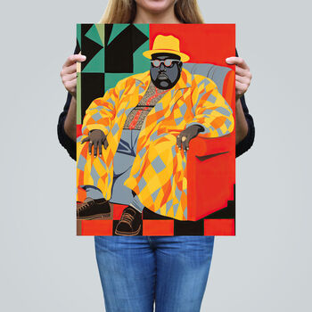 Big Poppa Notorious B.I.G Rapper Wall Art Print, 2 of 6