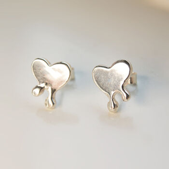 Melt My Heart Studs In Silver, 2 of 3