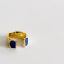 Two Moon Lapis Lazuli Ring, thumbnail 3 of 6