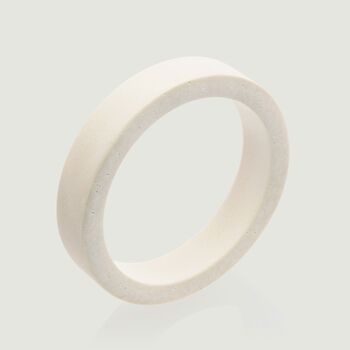 Aro | Minimalist Concrete Bracelet In White, 4 of 6