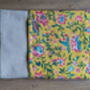 Handmade Book E Reader Tablet Sleeve, Nepali Cotton Yellow, thumbnail 8 of 9