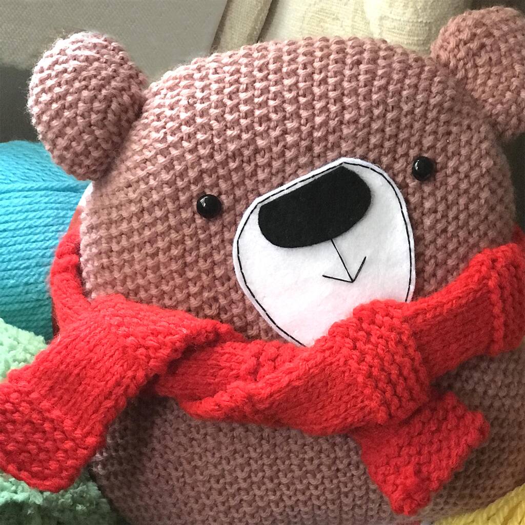 Chunky Teddy Bear Knitting Pattern By Gift Horse Knitting ...