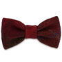 Rusty Red Harris Tweed Dog Bow Tie, thumbnail 1 of 2