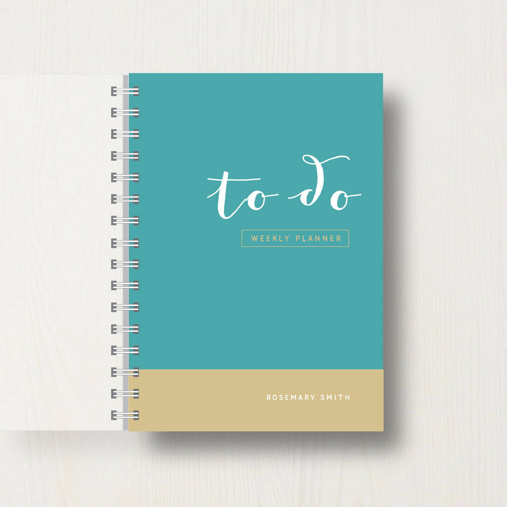 Personalised 'To Do' Weekly Planner Journal, 1 of 11