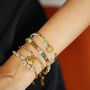 Multi Coloured Semi Precious Stone And Gold Bead Bracelet, thumbnail 10 of 12