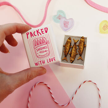 Packed With Love Sardines Matchbox Gift – Valentine’s Pocket Hug Mini Keepsake, 4 of 10