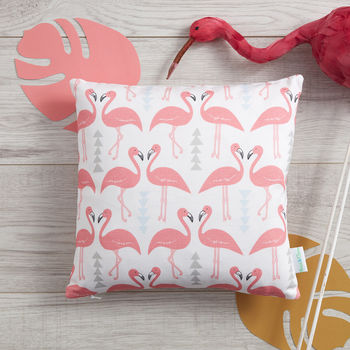 A Flamingo Flourish Cushion, Mini Or Medium, 4 of 5