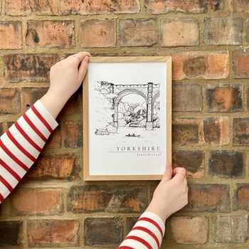 Knaresborough Hand Illustrated Yorkshire Print, 2 of 10