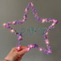 Personalised Pom Pom Fairy Light Star, thumbnail 7 of 10