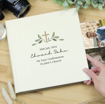 Personalised Square Religious Photo Album, 3 of 5
