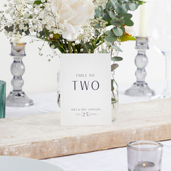 Simple Elegance Bold Table Number Cards, 2 of 6