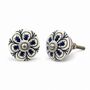 Blue Floral Ceramic Cabinet Knob, thumbnail 1 of 7