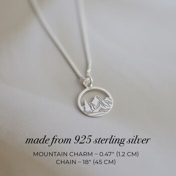 Mountain Necklace, Travel Jewellery Gift For Women, 2 of 9