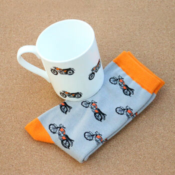 Motorbike Mug And Sock Gift Set, 4 of 5