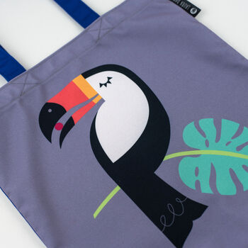 Tropical Toucan Bird Tote Bag, 4 of 10