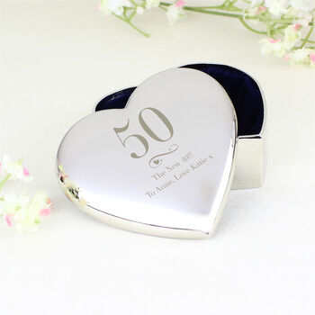 Personalised Big Birthday Age Heart Trinket Box, 2 of 4