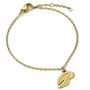 Harry Potter Stainless Steel Golden Snitch Gold Chain Bracelet, thumbnail 1 of 3