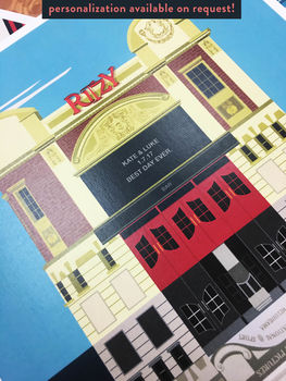 The Ritzy Cinema Illustrated Poster, 5 of 6