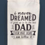 Personalised Dad Father's Day Gift Bottle Bag, thumbnail 3 of 3