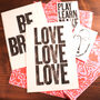 Love Letterpress Typographical Print, thumbnail 7 of 11