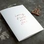 'Long Time No See' Rose Gold Foil Card, thumbnail 4 of 6