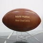 Personalised Vintage Tan Leather Rugby Ball, thumbnail 7 of 7
