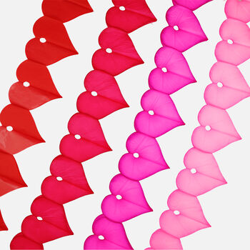 Heart Garland Paper Decoration Candy Pink, 3 of 3
