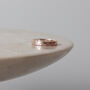 Brushed Hammered 9ct/18ct Gold 3mm Ring, thumbnail 5 of 8
